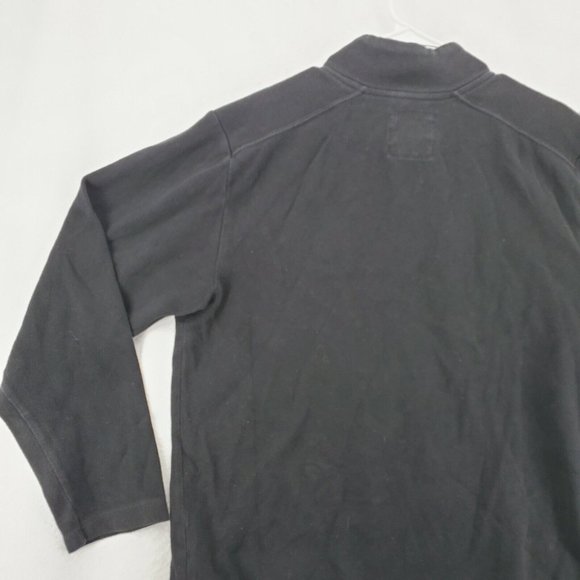 OLD NAVY Sweater Men's Long Sleeve 1/4 Zip Knit Pullover Black Large - Picture 10 of 11